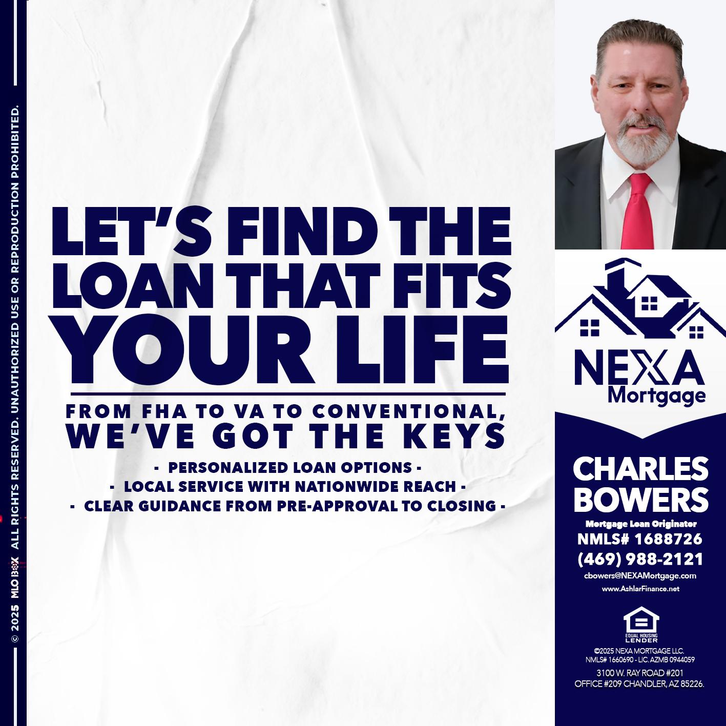 LETS FIND - Charles Bowers -Mortgage Loan Originator