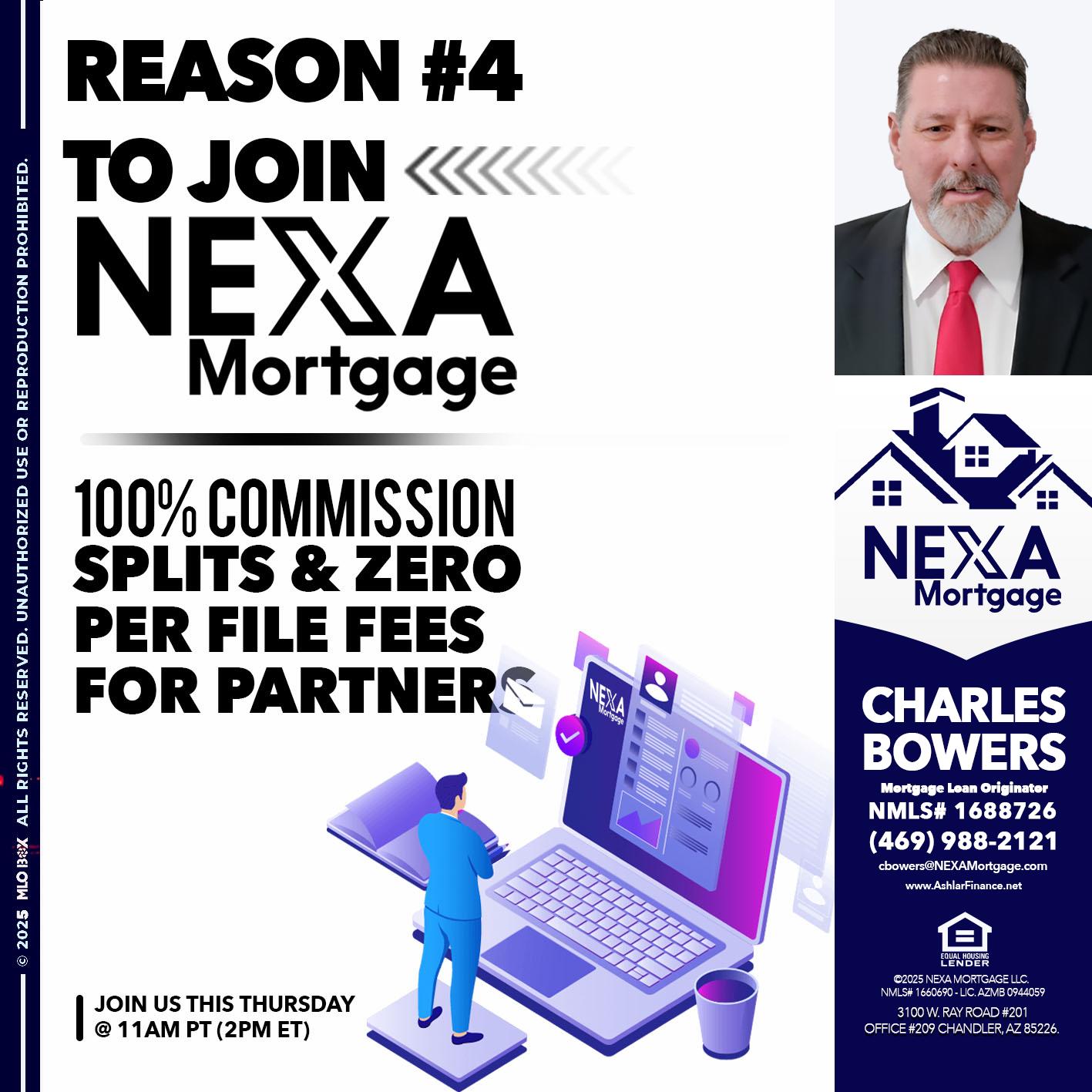 REASON 4 - Charles Bowers -Mortgage Loan Originator