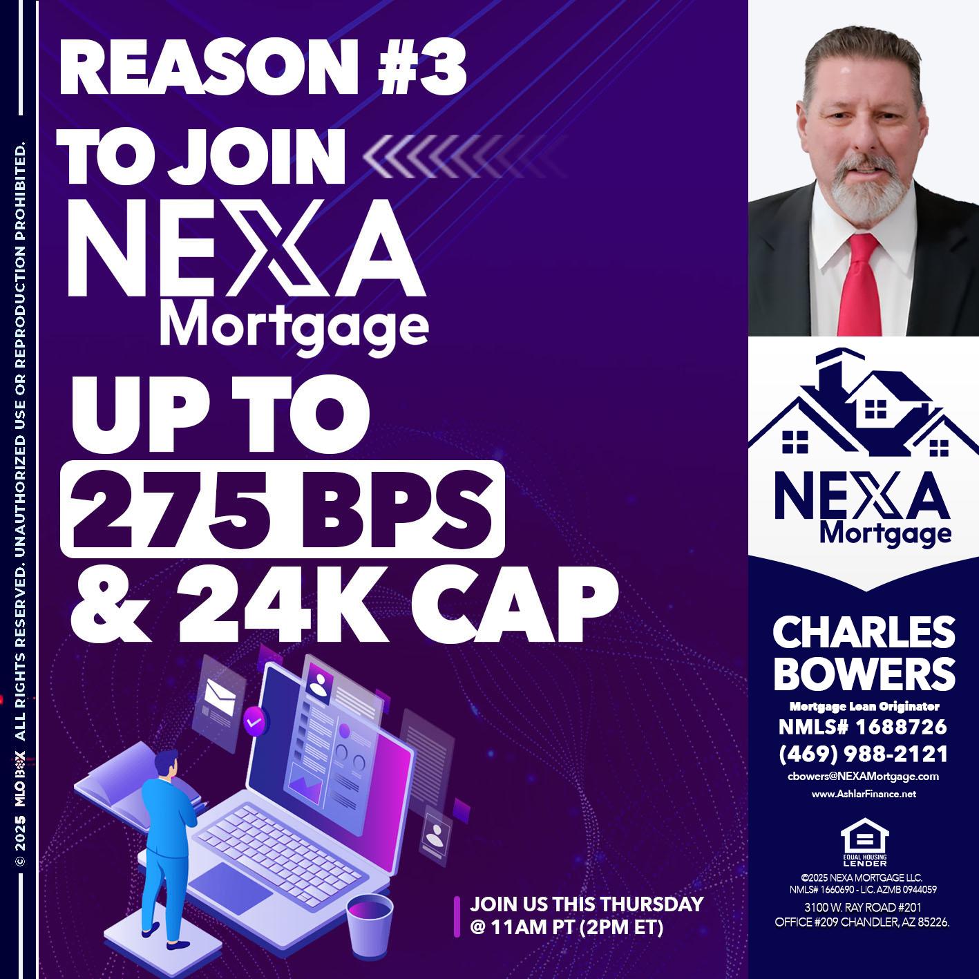 REASON 3 - Charles Bowers -Mortgage Loan Originator