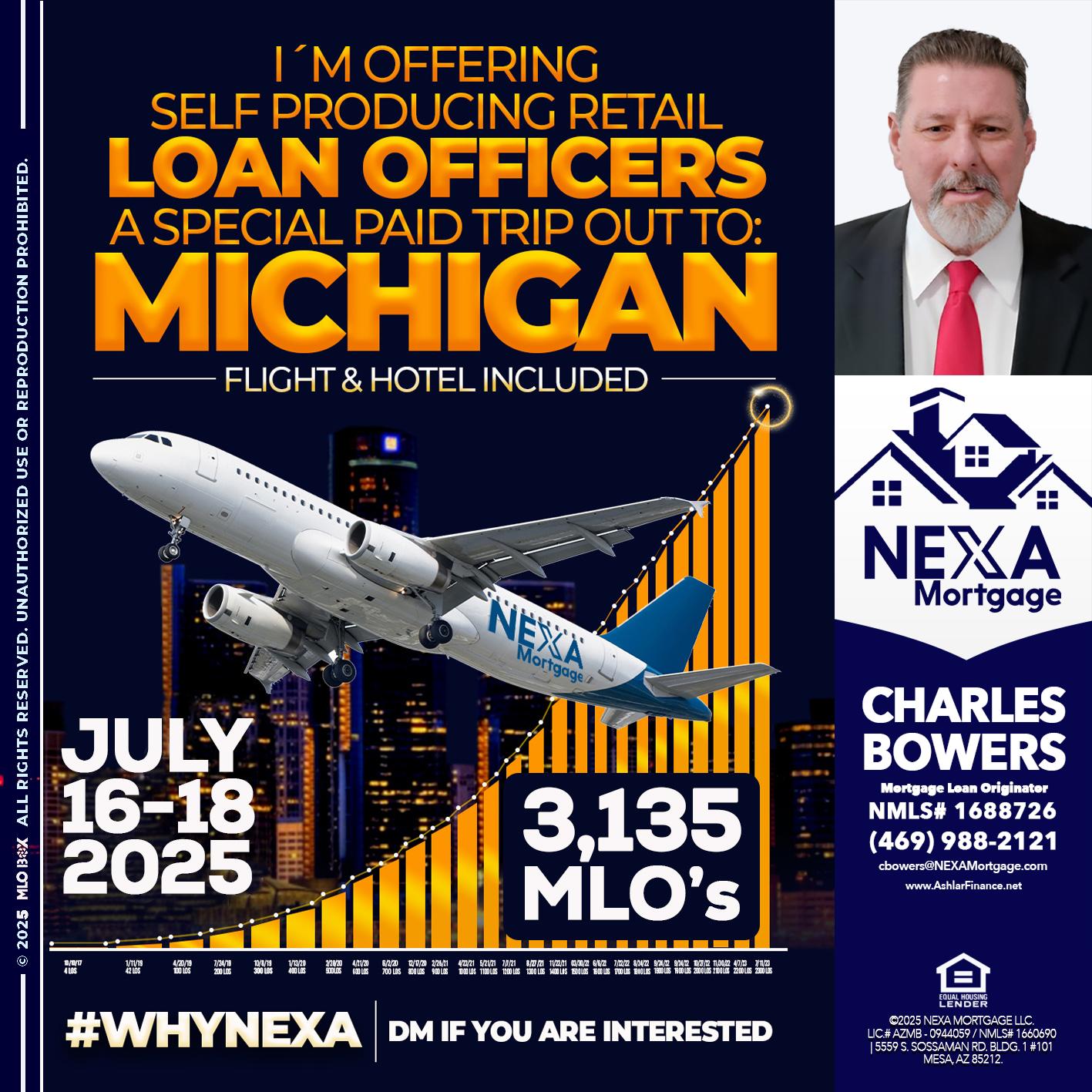 MICHIGAN TRIP - Charles Bowers -Mortgage Loan Originator