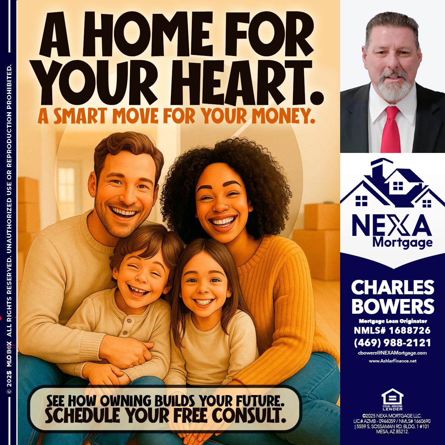 A HOME FOR - Charles Bowers -Mortgage Loan Originator
