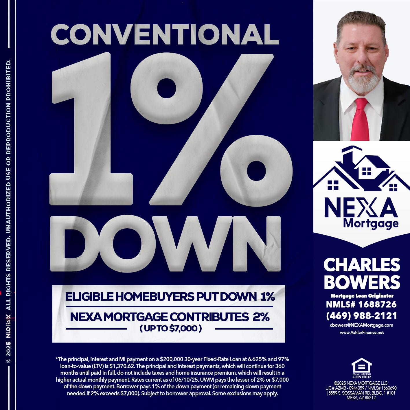 CONVENTIONAL - Charles Bowers -Mortgage Loan Originator