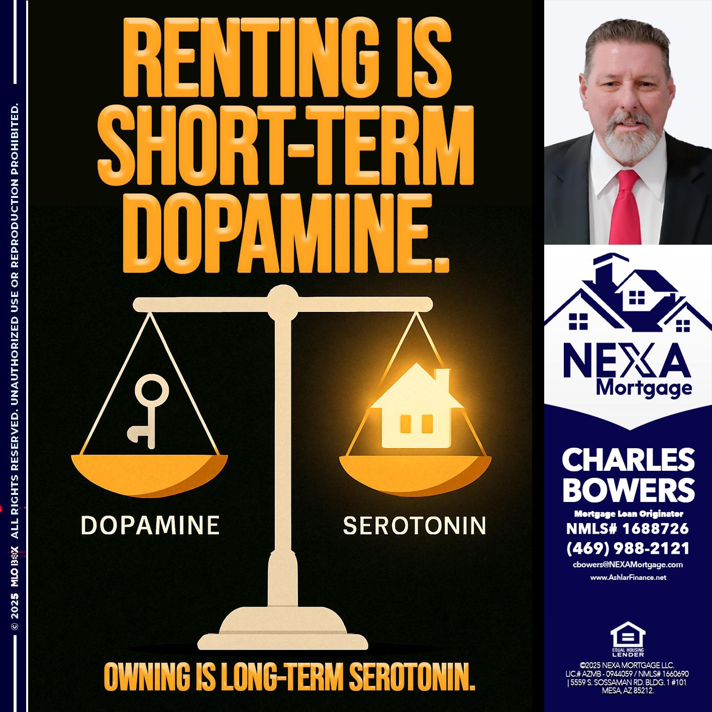 RENTING IS SHORT TERM - Charles Bowers -Mortgage Loan Originator