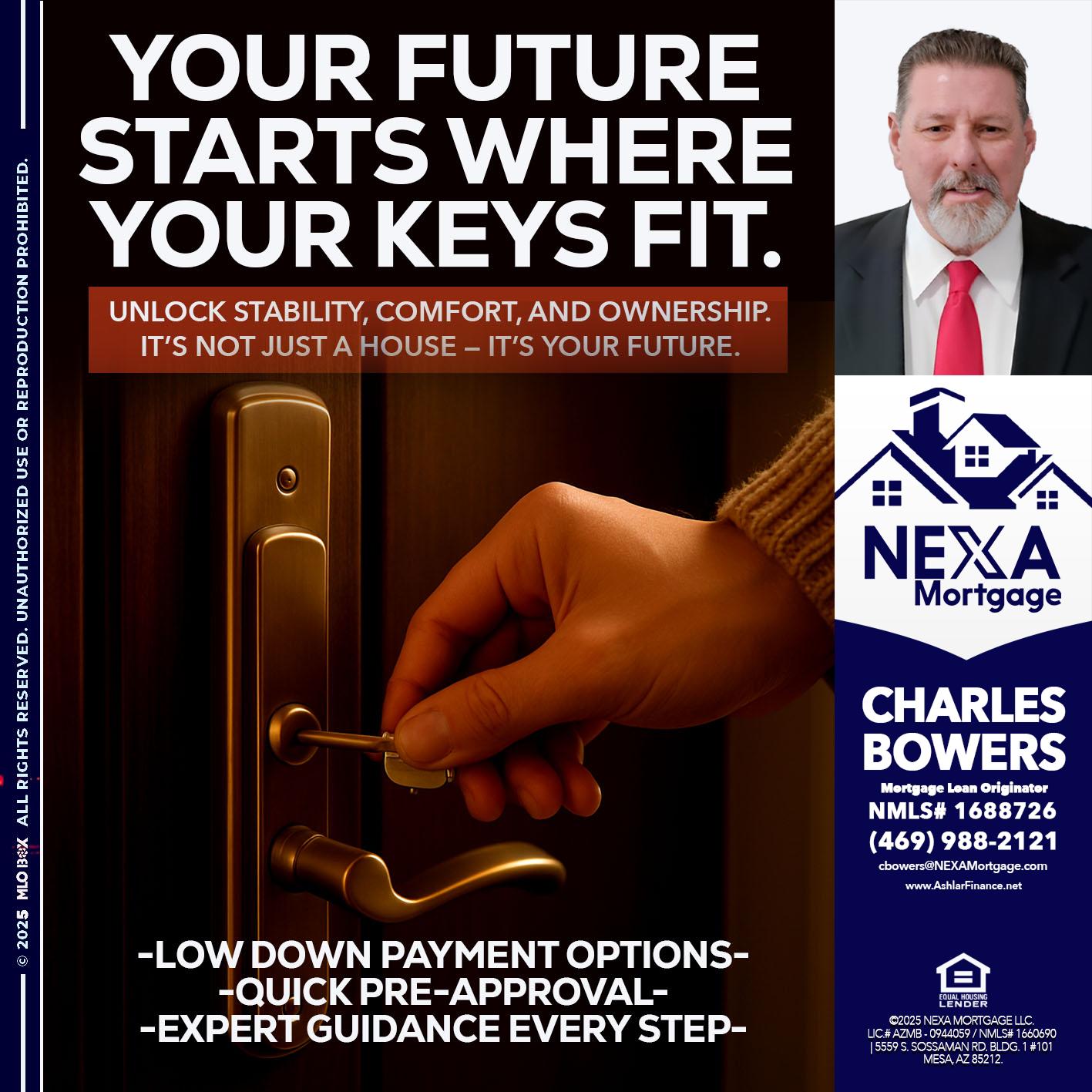 YOUR FUTURE - Charles Bowers -Mortgage Loan Originator