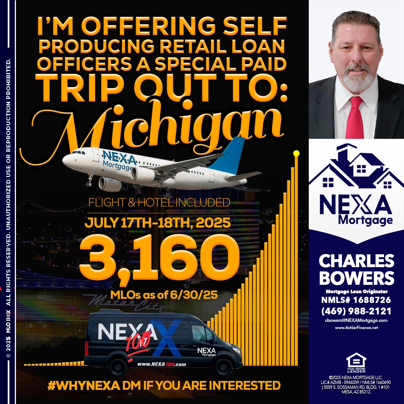 MICHIGAN TRIP - Charles Bowers -Mortgage Loan Originator