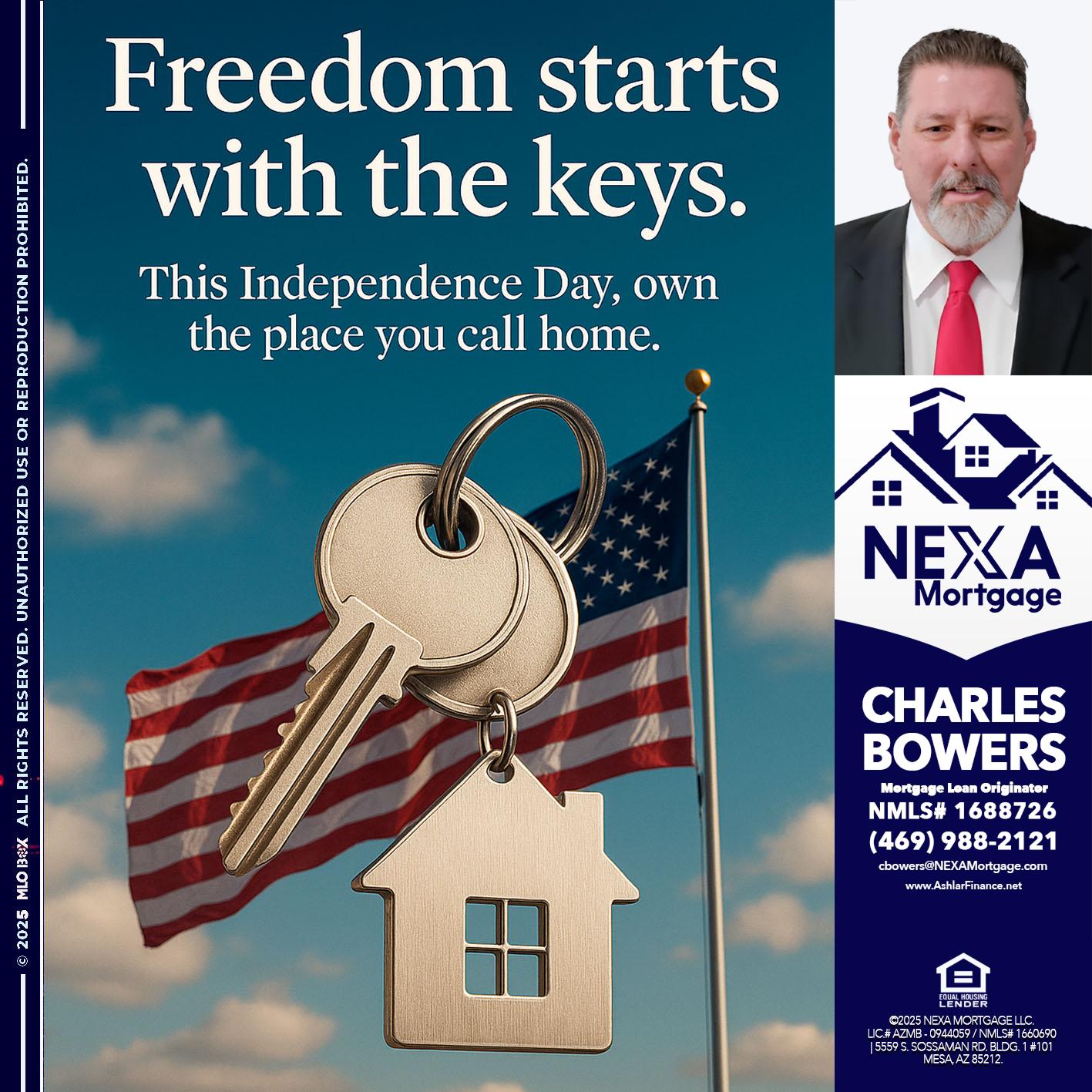 FREEDOM STARTS - Charles Bowers -Mortgage Loan Originator