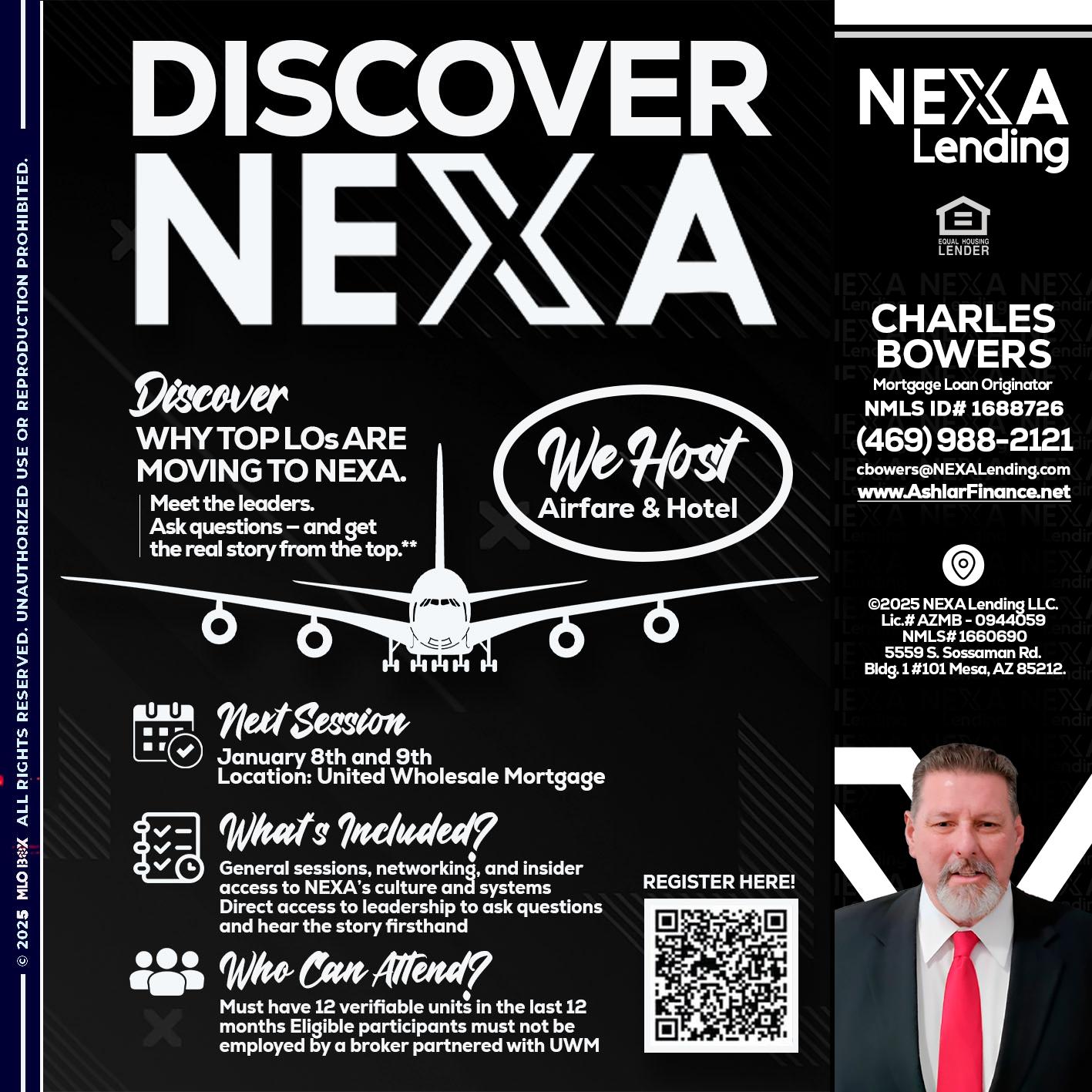 DISCOVER NEXA - Charles Bowers -Mortgage Loan Originator