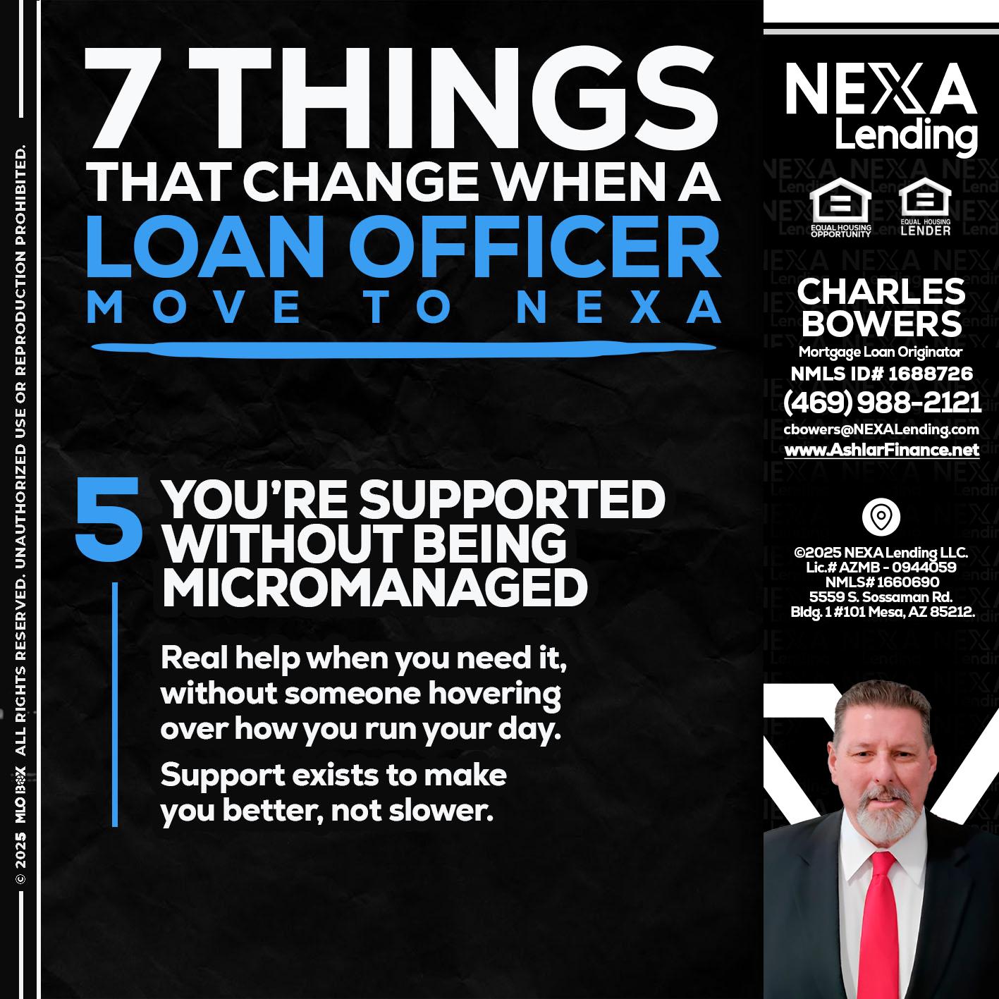 7 THINGS (5) - Charles Bowers -Mortgage Loan Originator