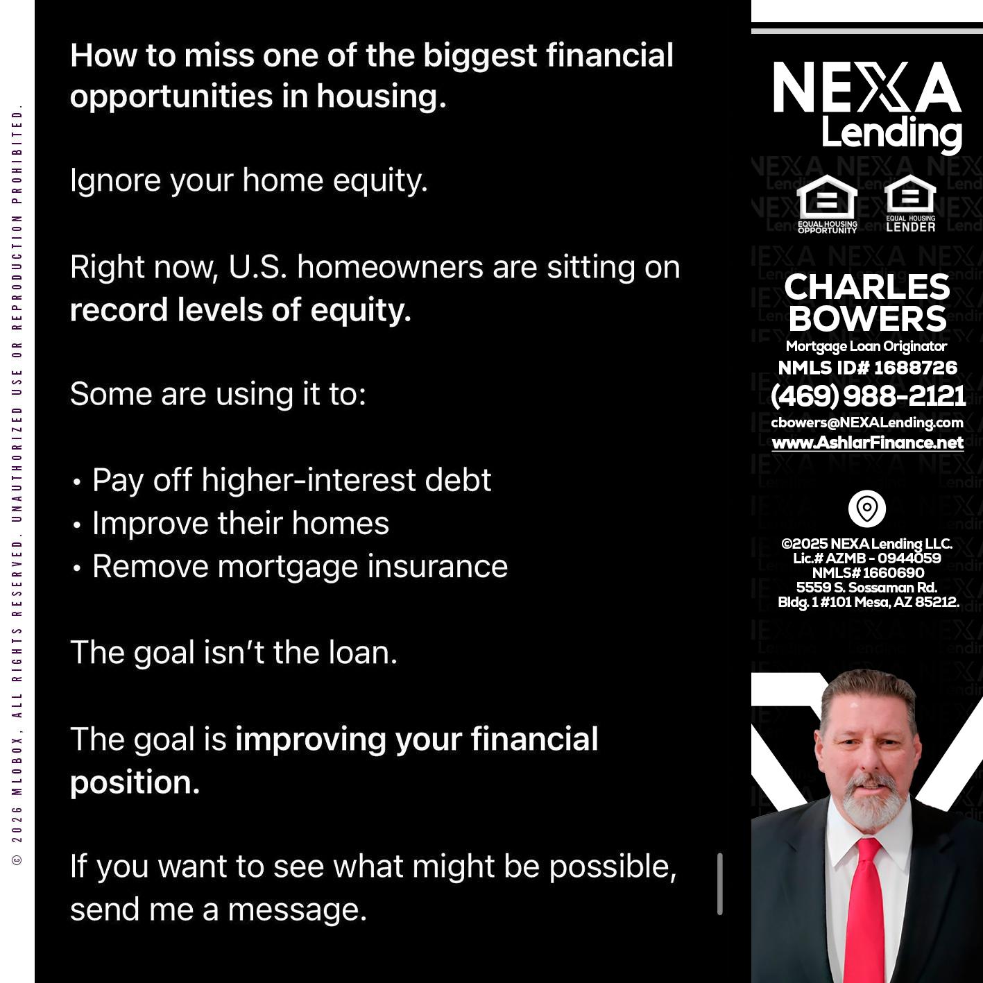 how to miss - Charles Bowers -Mortgage Loan Originator