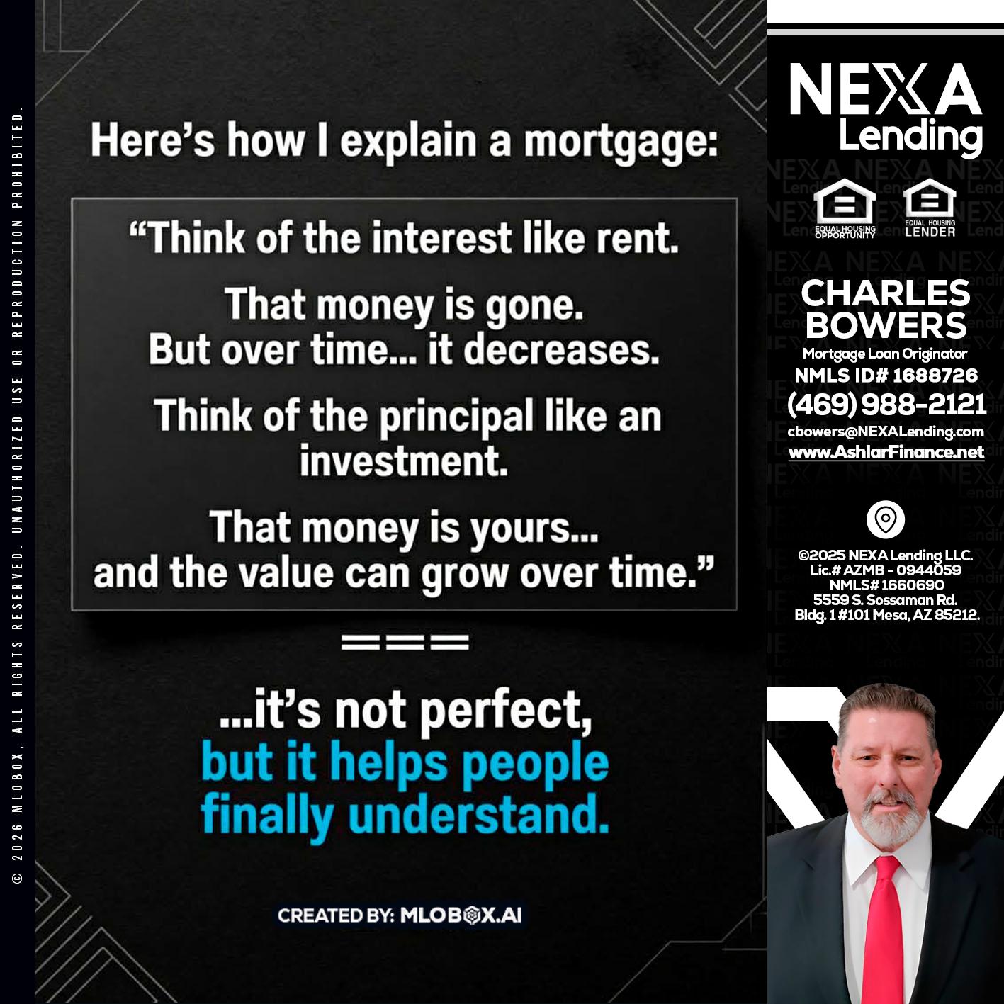 HERES NOW - Charles Bowers -Mortgage Loan Originator