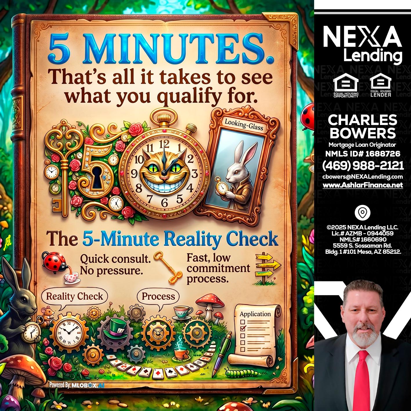 Reality Check! - Charles Bowers -Mortgage Loan Originator