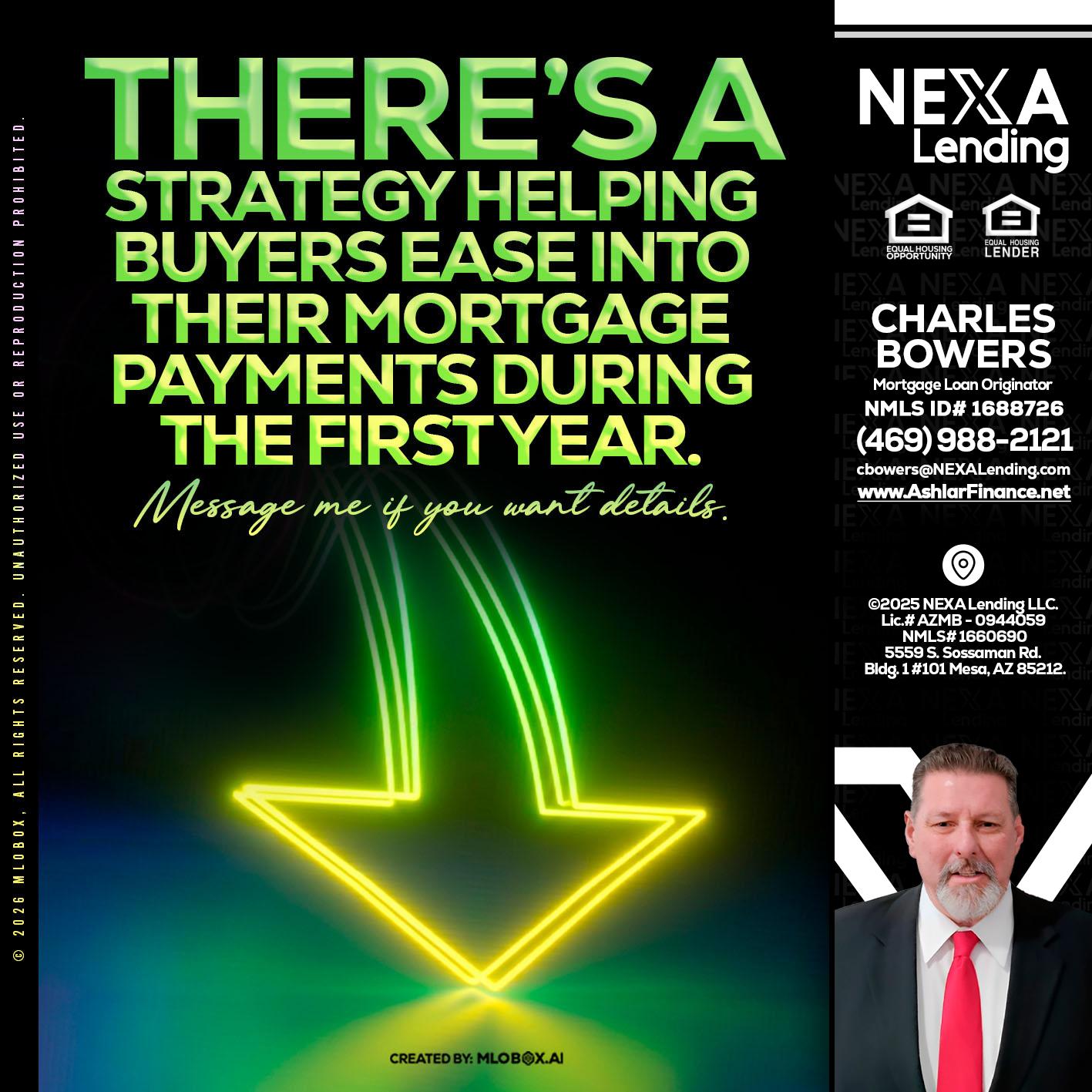 THERES A STATEGY - Charles Bowers -Mortgage Loan Originator