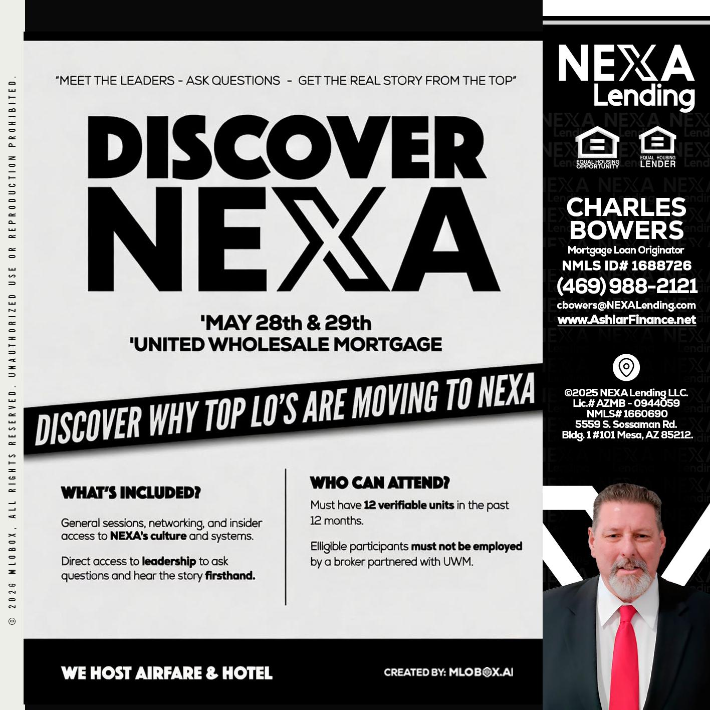 DISCOVER NEXA - Charles Bowers -Mortgage Loan Originator