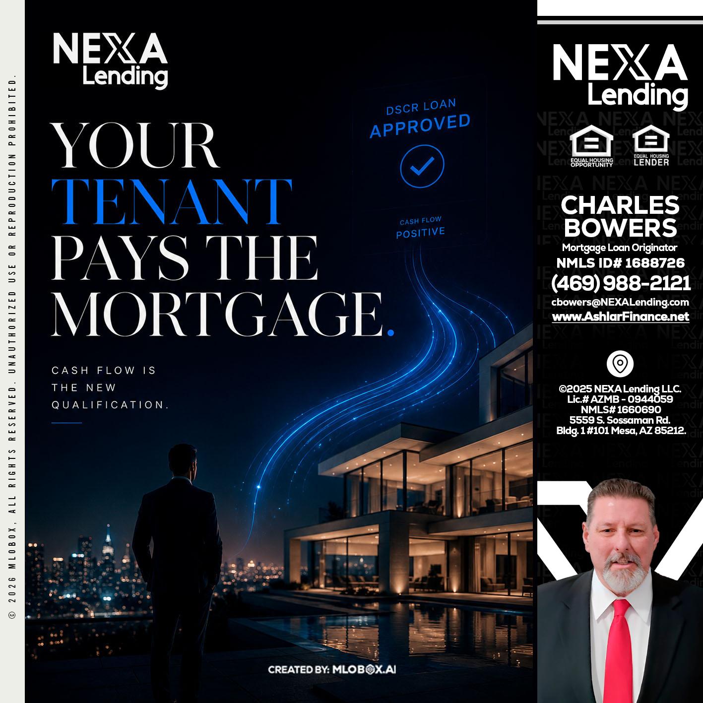 DSCR LOANS - Charles Bowers -Mortgage Loan Originator