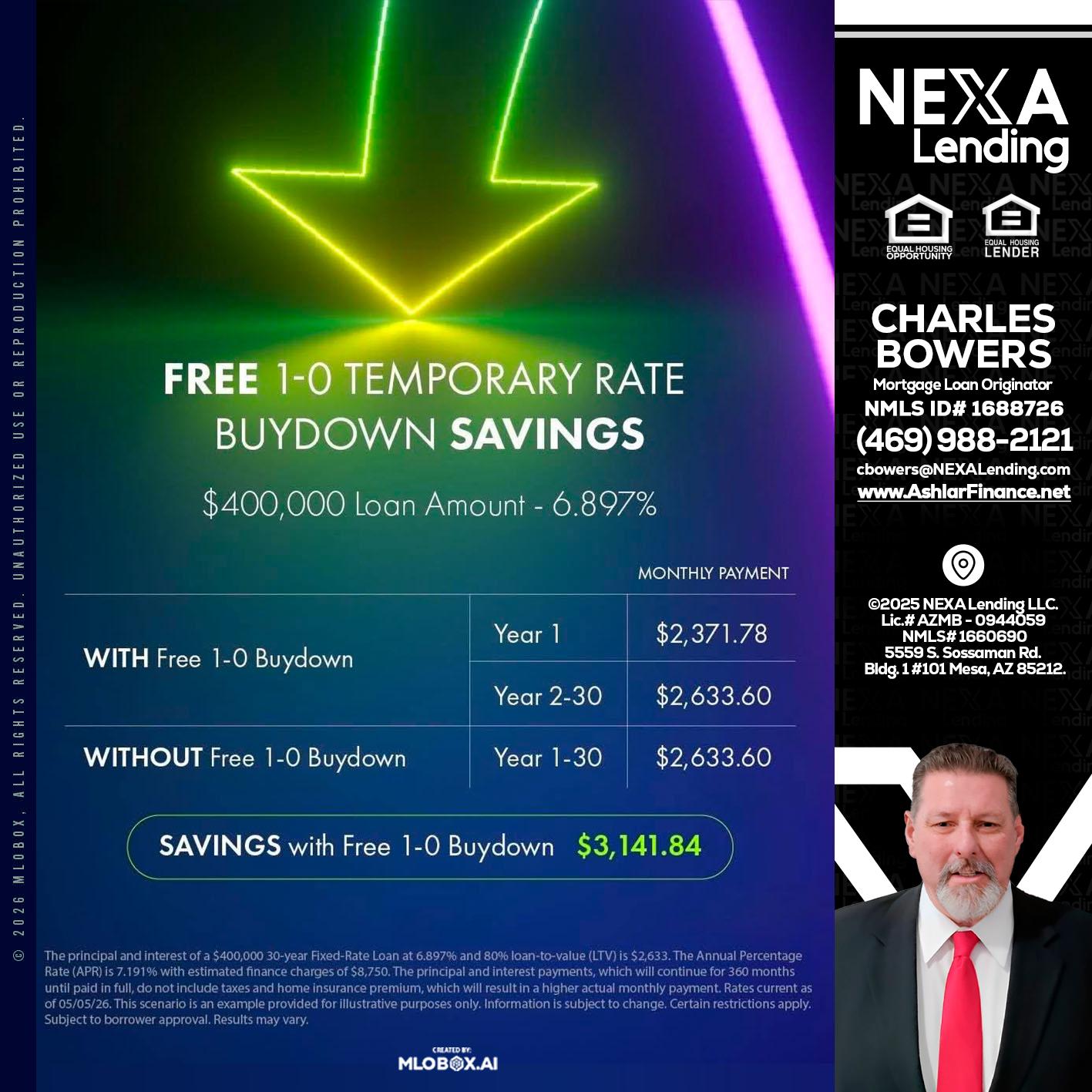 BUYDOWN - Charles Bowers -Mortgage Loan Originator