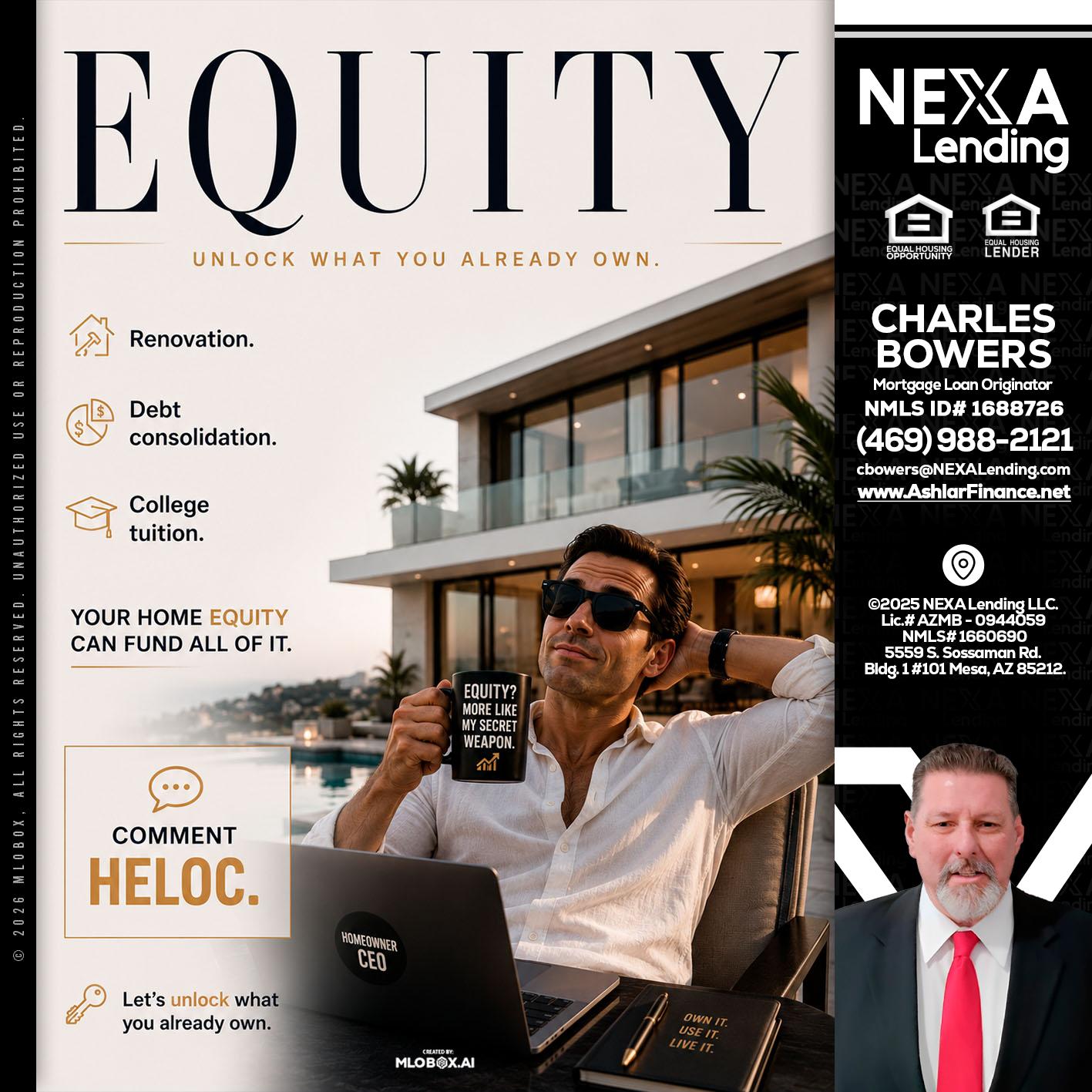 EQUITY - Charles Bowers -Mortgage Loan Originator