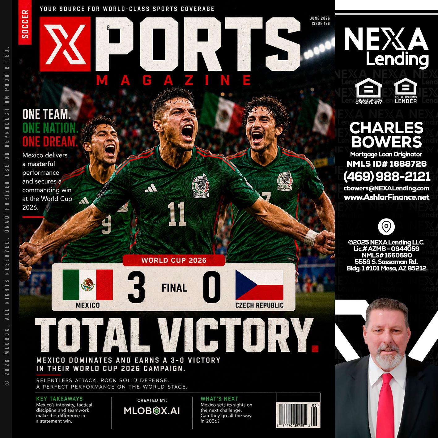 World Cup 2026 MEX 1-0 CZECH - Charles Bowers -Mortgage Loan Originator