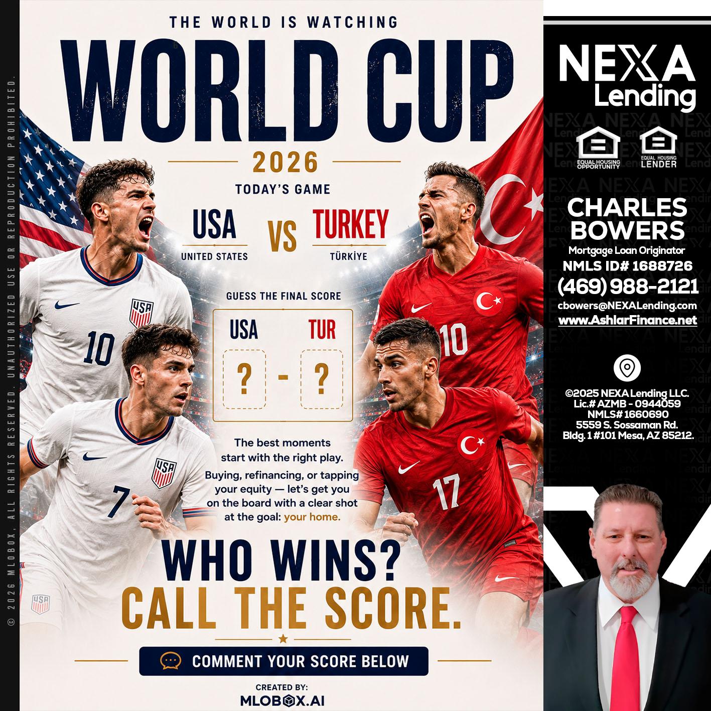 WHOS GONNA WIN? - Charles Bowers -Mortgage Loan Originator