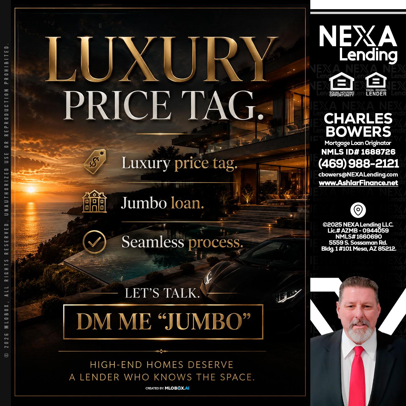 LUXURY PRICE - Charles Bowers -Mortgage Loan Originator