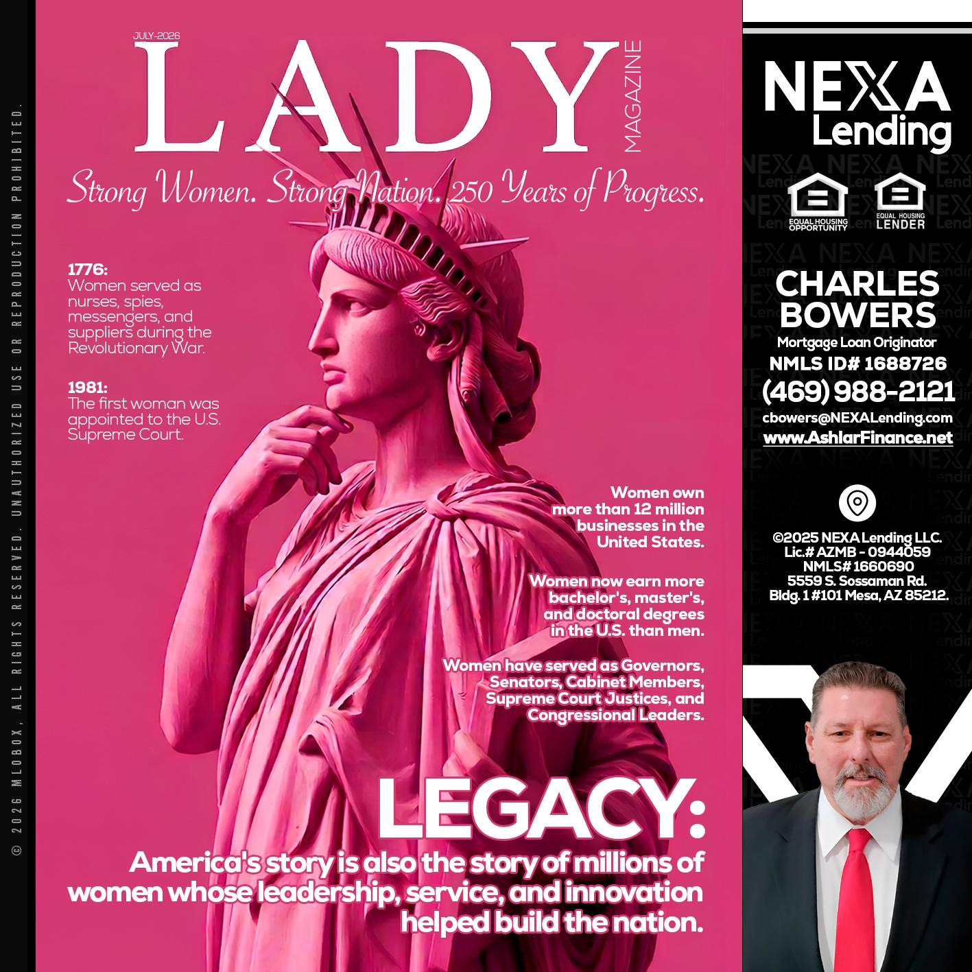 LADY LIBERTY! - Charles Bowers -Mortgage Loan Originator