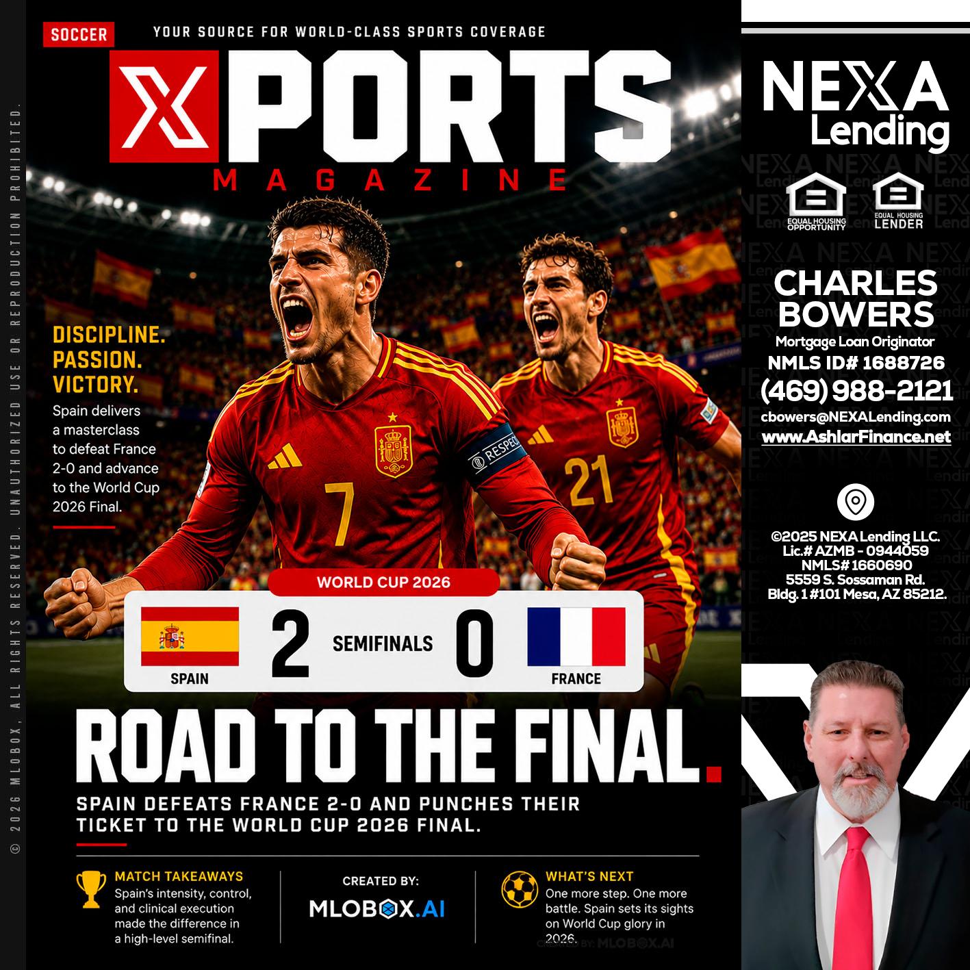 XPORTS WORLD CUP 2026 - Charles Bowers -Mortgage Loan Originator
