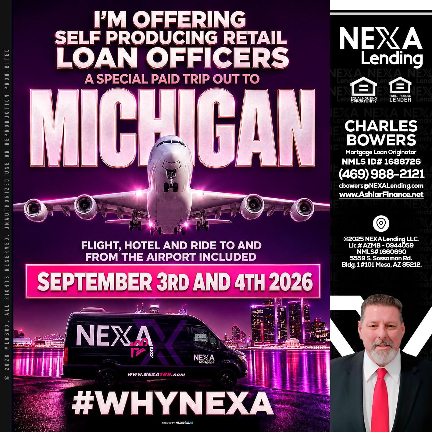 MICHIGAN TRIP - Charles Bowers -Mortgage Loan Originator