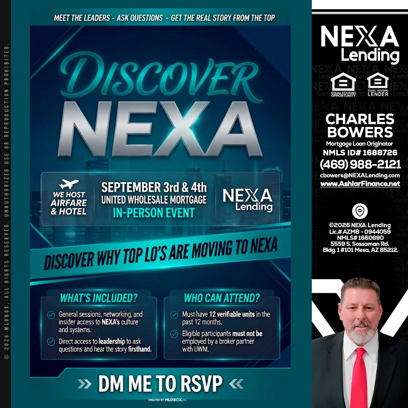 DISCOVER NEXA - Charles Bowers -Mortgage Loan Originator