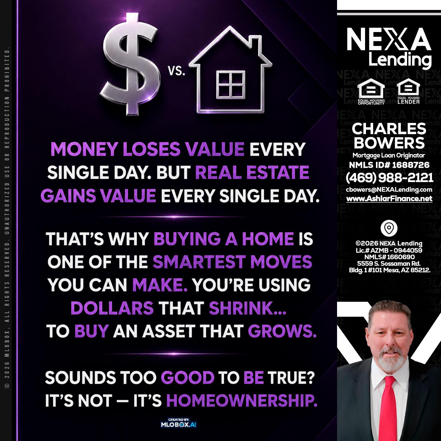 MONEY LOSES - Charles Bowers -Mortgage Loan Originator