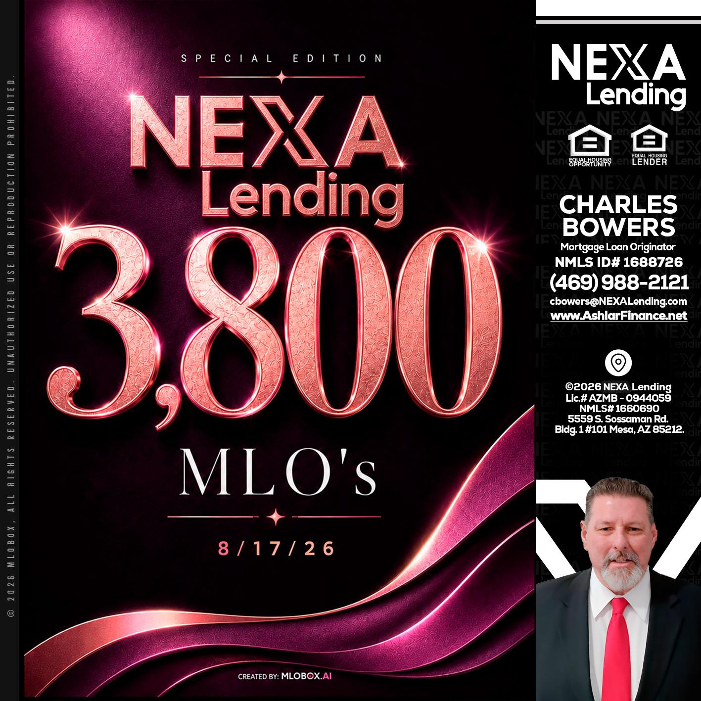 3800 MLOs - Charles Bowers -Mortgage Loan Originator
