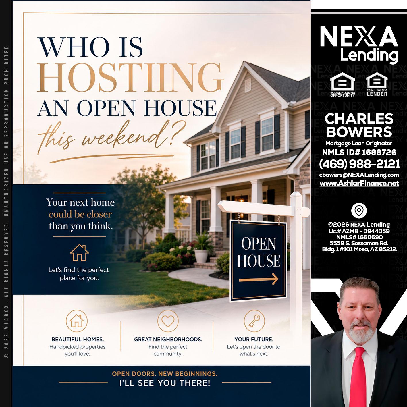 WHOS HOSTING - Charles Bowers -Mortgage Loan Originator