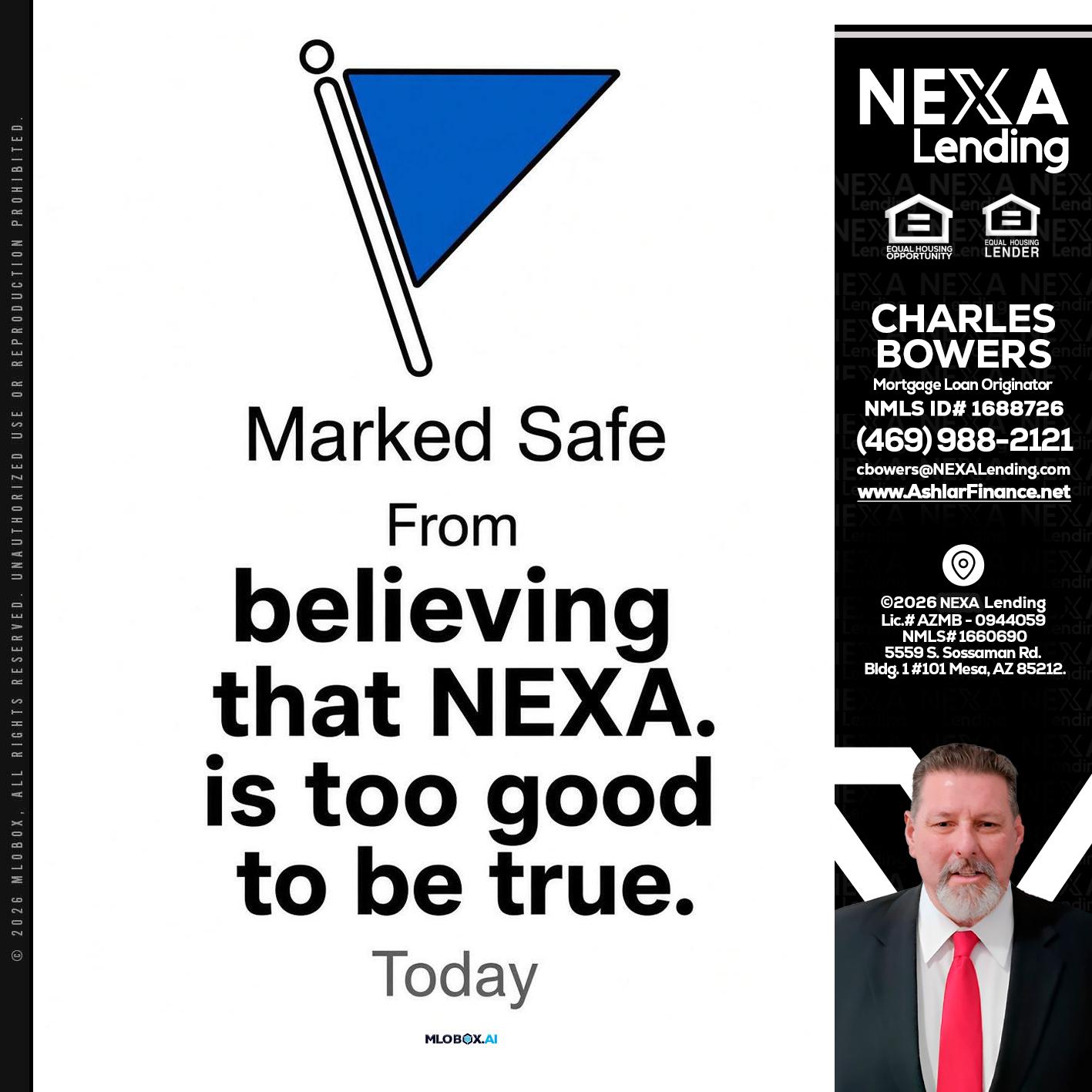 MARKED SAFE - Charles Bowers -Mortgage Loan Originator