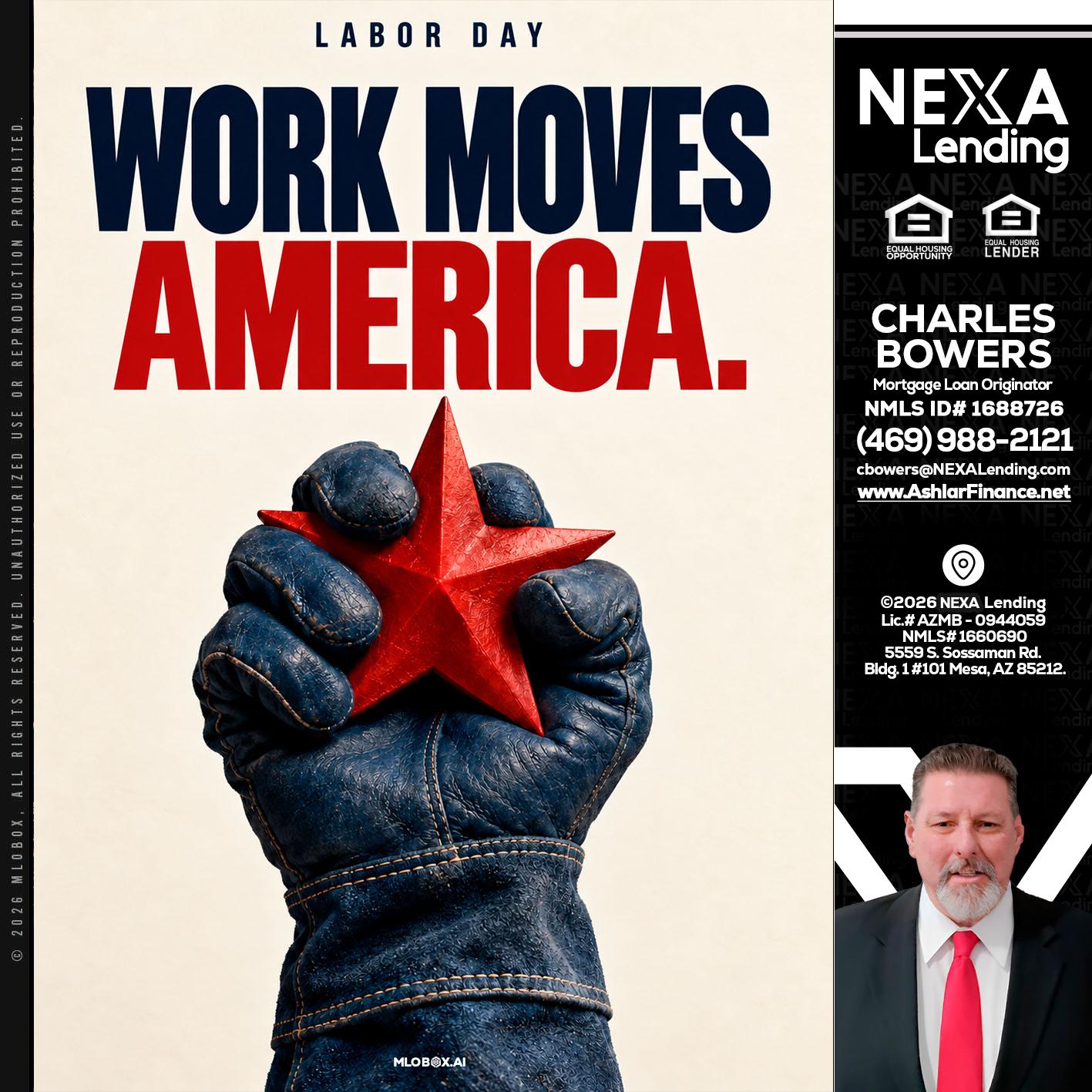 WORKS MOVES AMERICA - Charles Bowers -Mortgage Loan Originator