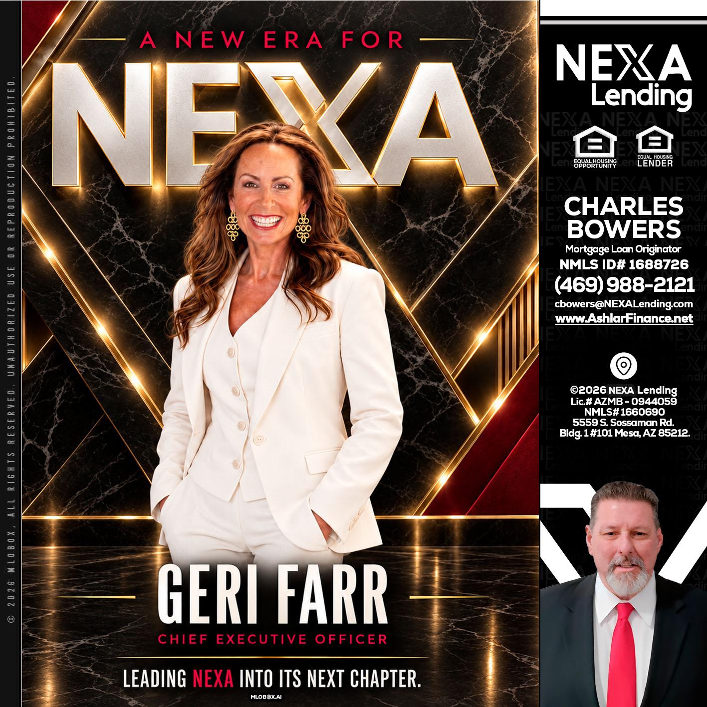 GERI FARR - Charles Bowers -Mortgage Loan Originator